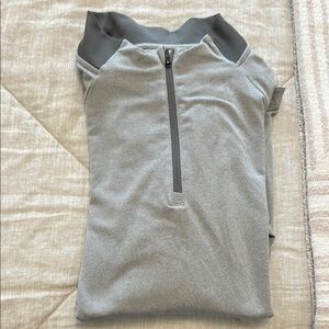 REI Two-tone Gray Quarter-Zip Pullover